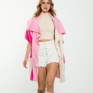 THML Colorblock Sleeveless Cardigan